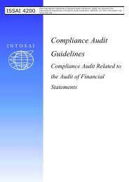 Compliance Audit Guidelines Related to Audit of Financial ... - ISSAI