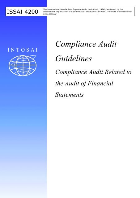 Compliance Audit Guidelines Related to Audit of Financial ... - ISSAI