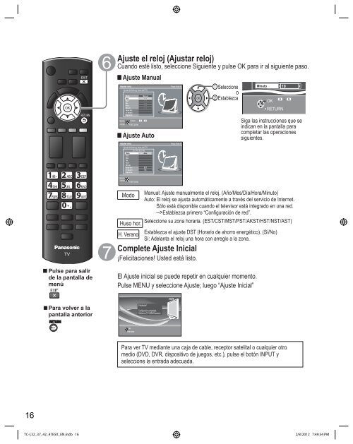 Manual de usuario TC-L32E5X - Panasonic