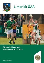Limerick County Board Strategic Plan, 2011-2015 (pdf) - Croke Park