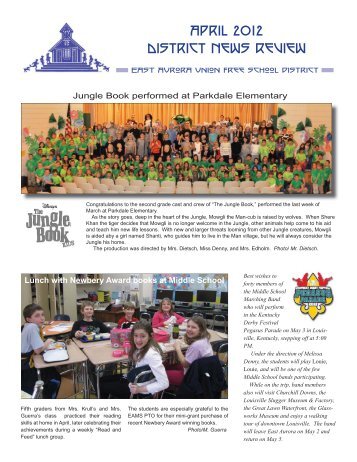 April 2012 District News Review.indd - East Aurora Union Free School