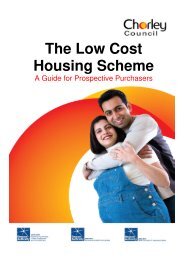 The Low Cost Housing Scheme - Chorley Borough Council