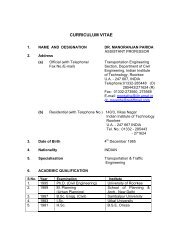 CURRICULUM VITAE - Indian Institute of Technology Roorkee