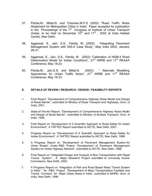 CURRICULUM VITAE - Indian Institute of Technology Roorkee