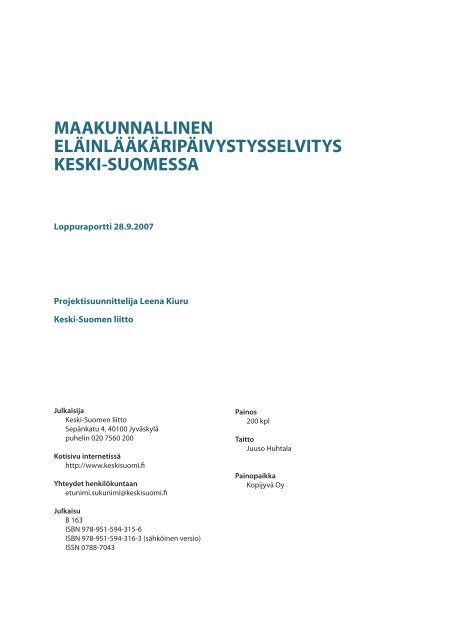 ISBN 978-951-594-316-3 - Keski-Suomen liitto