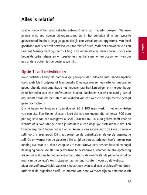 Communiceren via website en e-mail - CultuurNet Vlaanderen