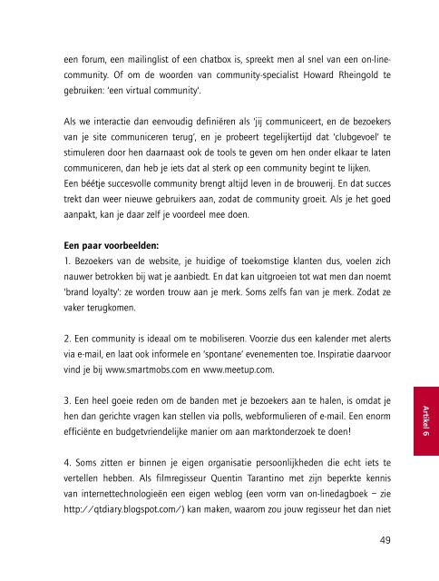 Communiceren via website en e-mail - CultuurNet Vlaanderen