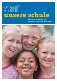 Jahrbuch 2011 - Förderverein des Canisianum - Gymnasium ...