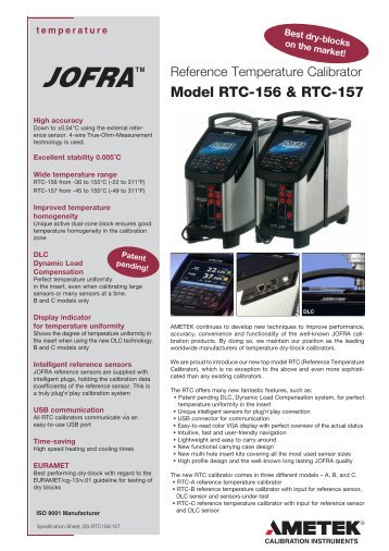 Model RTC-156 & RTC-157