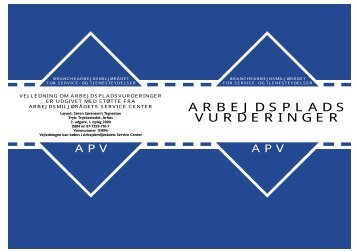 arbejdsplads vurderinger apv - BAR - service og tjenesteydelser.