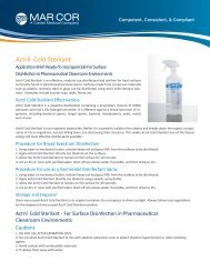 Actril® Cold Sterilant - Mar Cor Purification