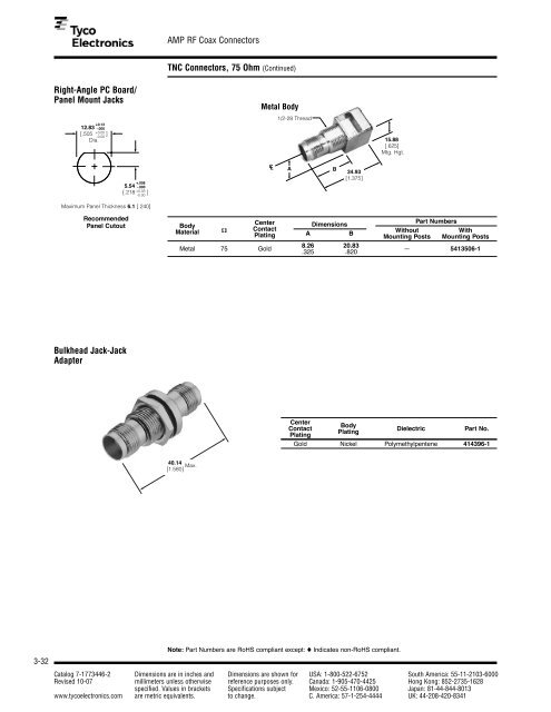 3RF Coax Connectors