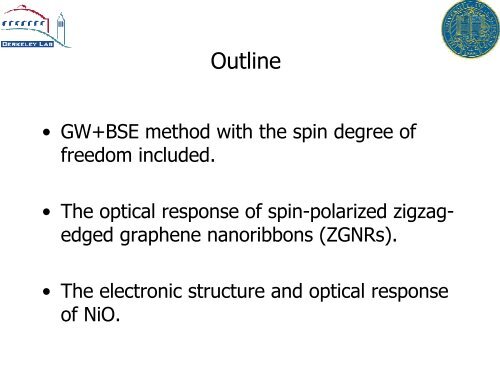 GW-BSE Calculation of the Optical Response of Spin-polarized ...