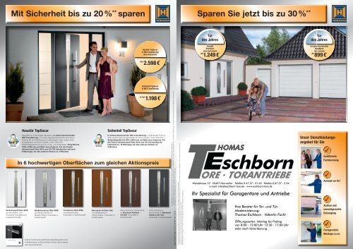 und Tür- Modernisierung: Thomas Eschborn ... - Eschborn Tore