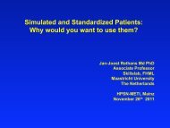 Simulated and Standardized Patients: Why would you want to use ...