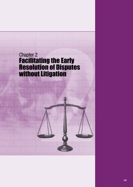 Facilitating the Early Resolution of Disputes without Litigation