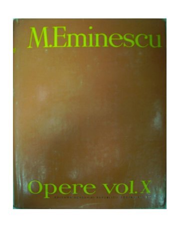 Mihai Eminescu, Opere vol X, Publicistica