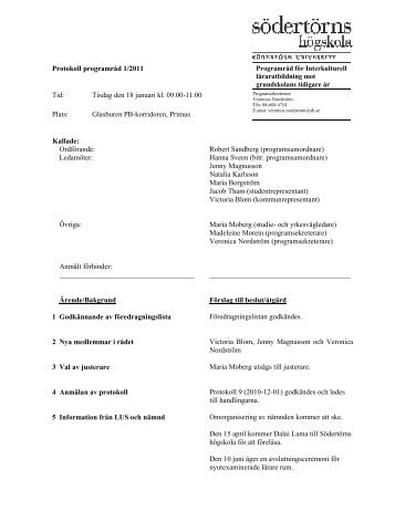 4-6/grundskolans tidigare Ã¥r 2011-01-18.pdf - SÃ¶dertÃ¶rns hÃ¶gskola