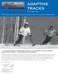 to view Adaptive Tracks - Fall 2009 - Adaptive Sports Center