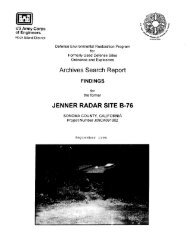 Jenner Radar Site B-76 Archives Search Report ... - Corpsfuds.org