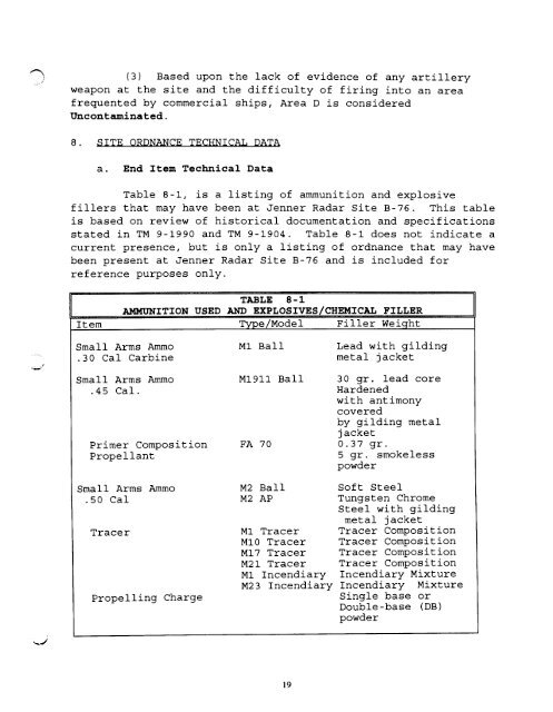 Jenner Radar Site B-76 Archives Search Report ... - Corpsfuds.org
