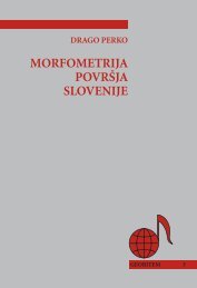 morfometrija povr[ja slovenije - Geografski inštitut Antona Melika ...