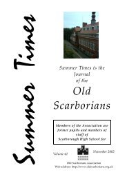 Summer Times - Old Scarborians