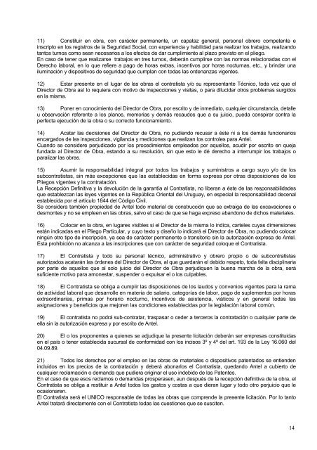 1 SECCION I CAPITULO 1Âº. OBJETO 1.1 Antel llama a licitaciÃ³n ...