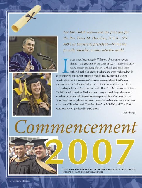 Commencement 2007 - Villanova University