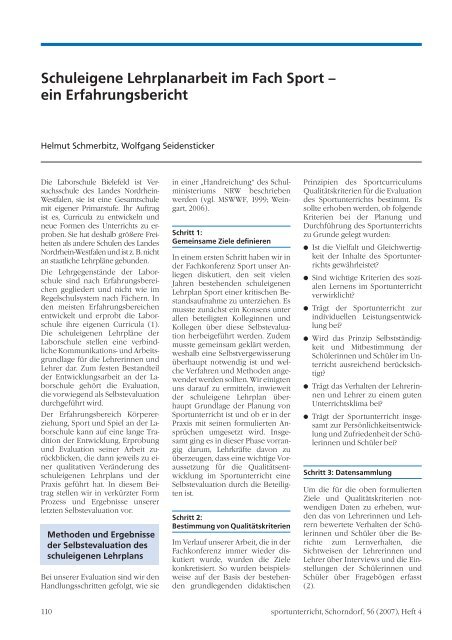 Deutscher Sportlehrerverband eV (DSLV) - Hofmann Verlag