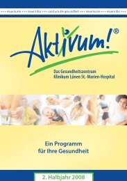 2. Halbjahr 2008 Ein Programm für Ihre Gesundheit - Aktivum