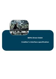 SEPA Direct Debit Creditor's interface specification - Nets