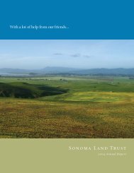 2004 Annual Report - 1.24MB PDF - Sonoma Land Trust