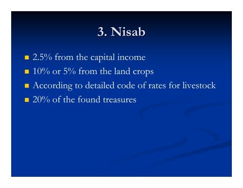 Conceptual Framework of Zakat