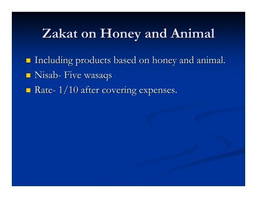 Conceptual Framework of Zakat