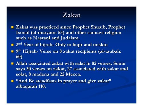 Conceptual Framework of Zakat