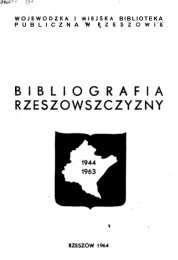1944-63 cz - WojewÃ³dzka i Miejska Bilioteka Publiczna w Rzeszowie