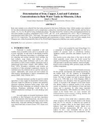 Determination of Iron, Copper, Lead and Cadmium Concentrations ...