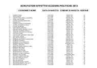 ORDINE ALFABETICO nominati politiche 2013.pdf - Comune di ...