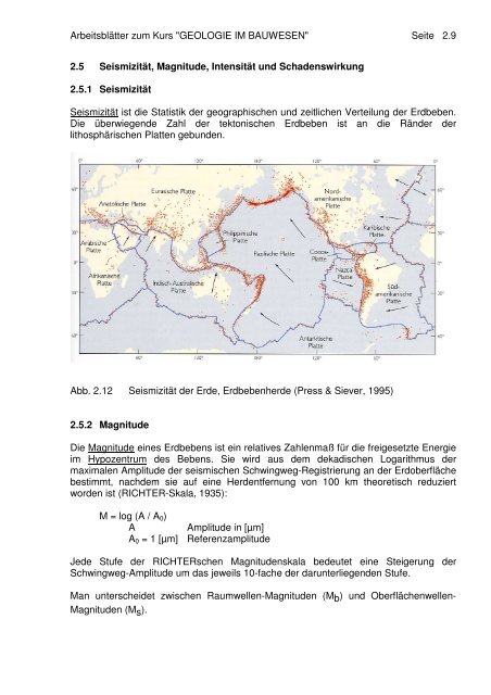 Geologie im Bauwesen - IBF