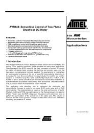 AVR440: Sensorless Control of Two-Phase Brushless DC Motor