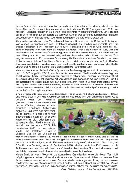 Kontakte 2007 (PDF) - LFS – Liebfrauenschule Geldern