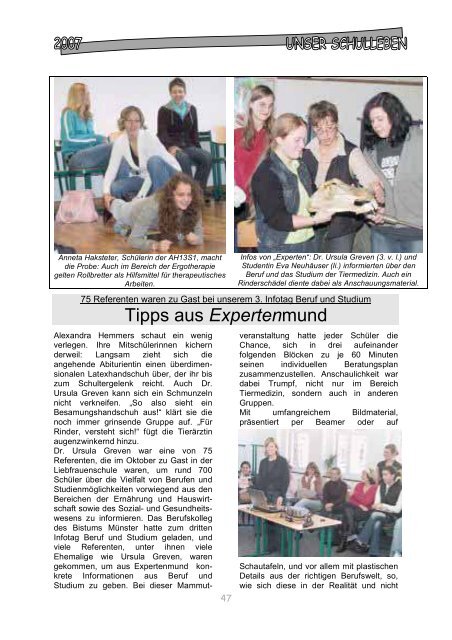 Kontakte 2007 (PDF) - LFS – Liebfrauenschule Geldern