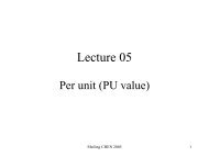 Per unit values