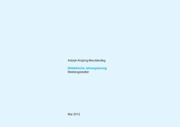 Stoffverteilungsplan für Mediengestalter als PDF - Adolph-Kolping ...
