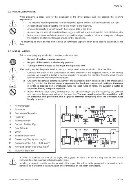 Manuel d'utilisation et d'entretien DRY 16 Ã  225 corrigÃ©.pdf - Abac