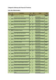 Categoria LideranÃ§a de Povos de Terreiros Lista dos Selecionados