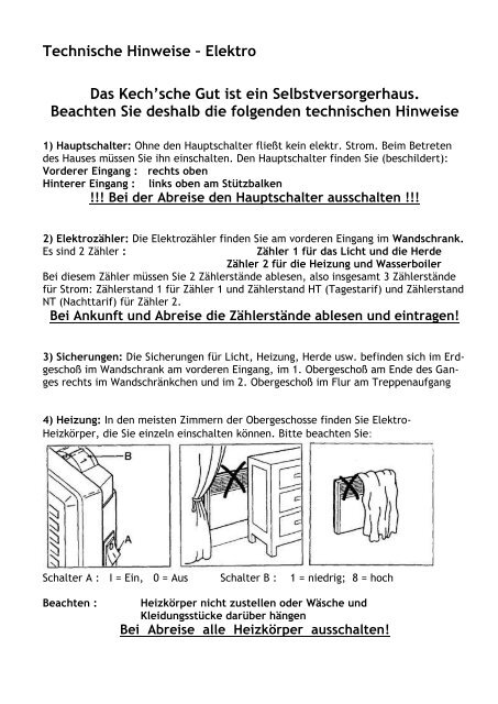 Technische Hinweise