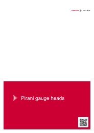 Pirani gauge heads - Pfeiffer Vacuum