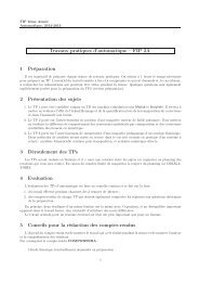 Travaux pratiques d'automatique â FIP 2A 1 PrÃ©paration 2 ...